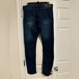 Men's Navy Skinny Jeans